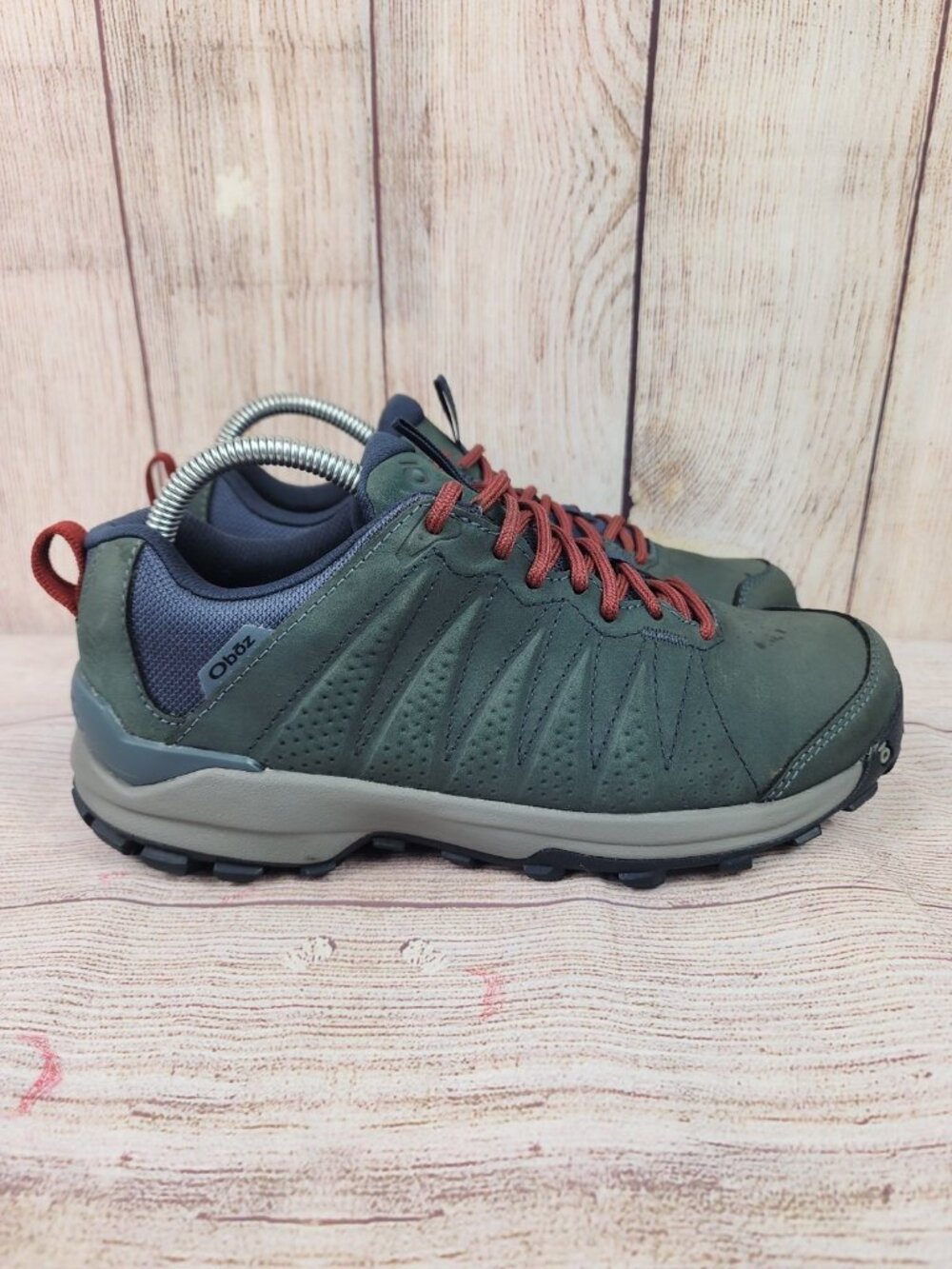 Oboz Sypes Womens Size 9 Nubuck Waterproof Low Hiking Trail Terrain Outdoor Shoe